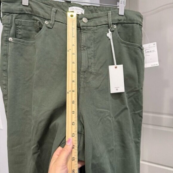 Good American Women's Size 16 Green Good Waist‎ Palazzo Wide Leg Pant Jeans - Picture 9 of 12